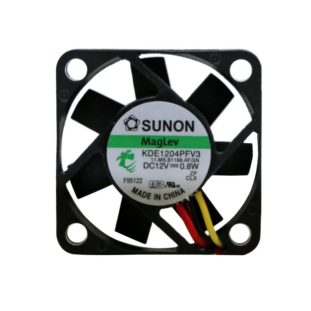 Sunon 40x40x10mm 3 Pin DC Cooling Fan - 4 Inch Square Computer Fan for PC Case, CPU Cooler & Electronics Cooling | High Performance Quiet Operation