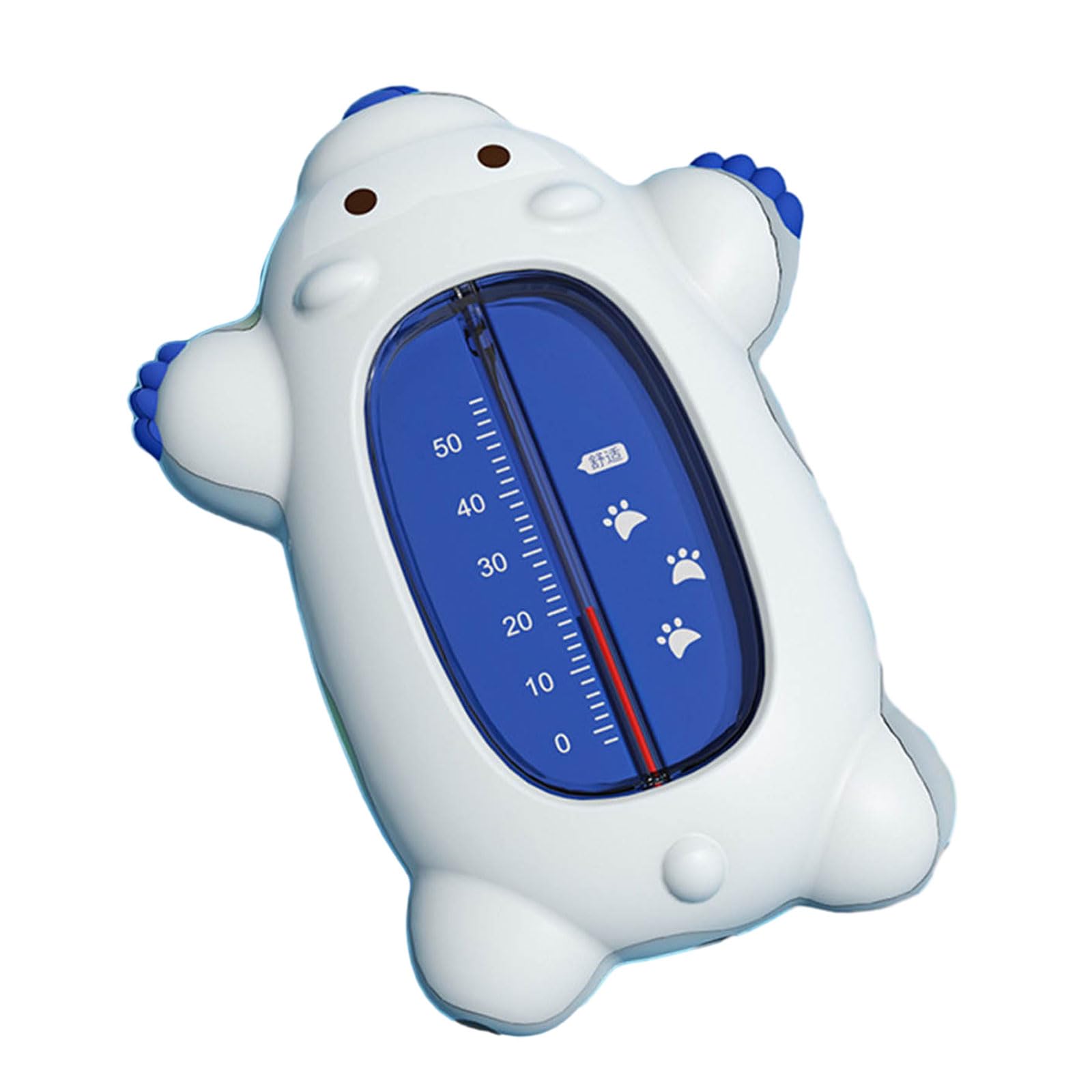 Cartoon Bear Baby Bath Toy with Floating Water Temperature Detector for Newborns - Fun & Safe Bath Time Essential for Infants
