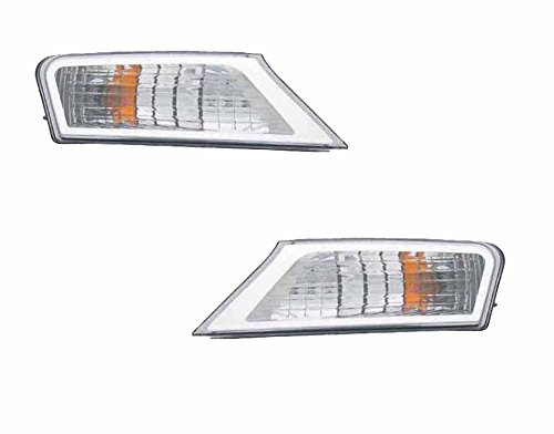 Brock Replacement Park Signal Corner Marker Lights Set - Driver & Passenger Side Compatible with 2009-2012 Liberty (Part# 57010125AA & 57010124AA) - Perfect for Night Driving & Enhanced Vehicle Safety
