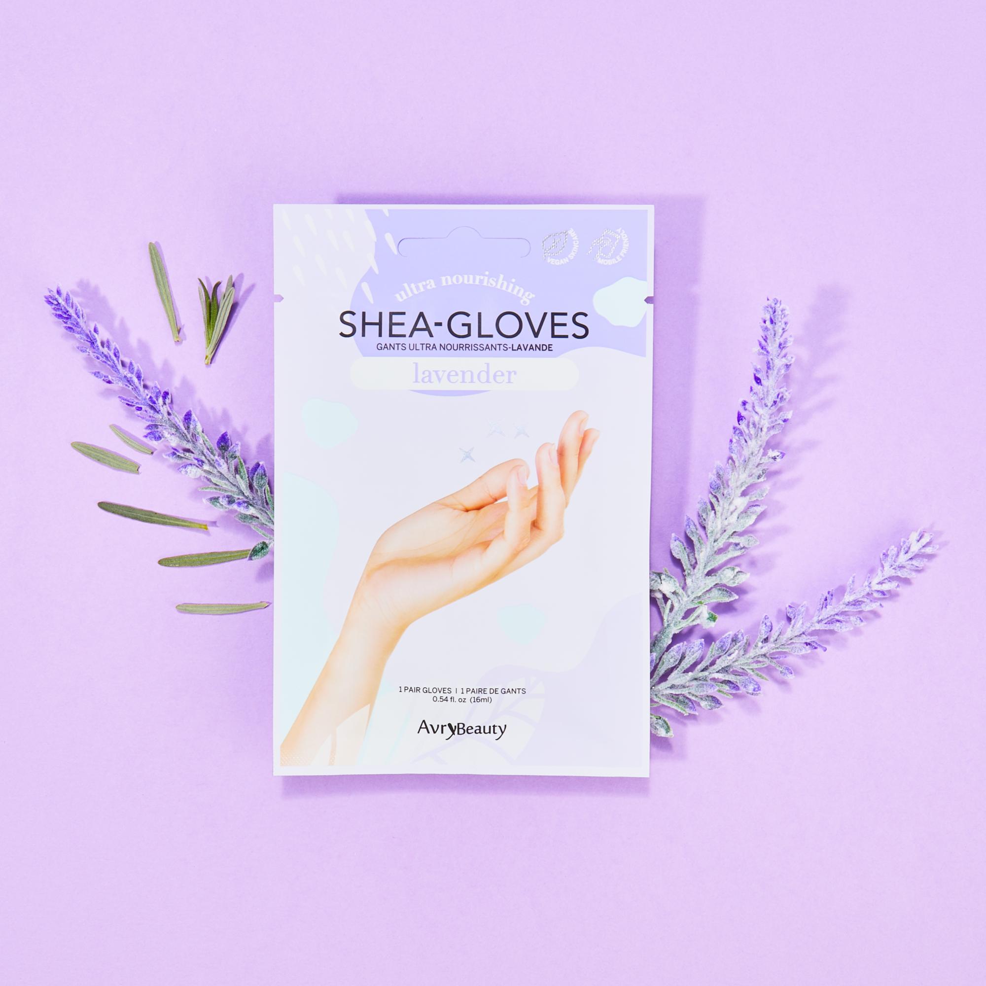 Avry Beauty Shea Butter Gloves for Women - Ultra Moisturizing Hand Care with Deep Hydration - Perfect for Overnight Treatment, Dry Skin Relief & Spa Night (1 Pair)