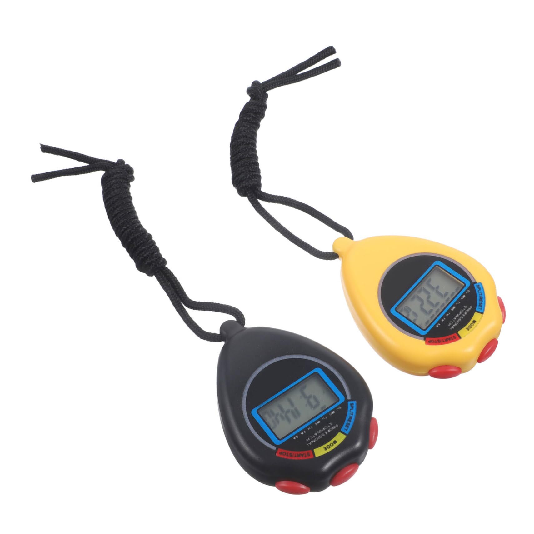 BELLIFFY Digital Sports Stopwatch - 2 Pack Multi-Function Running Timer with Chronograph for Fitness Training, Track & Field, Swimming | Portable Electronic Stopwatch for Coaches, Athletes & Gym Workouts