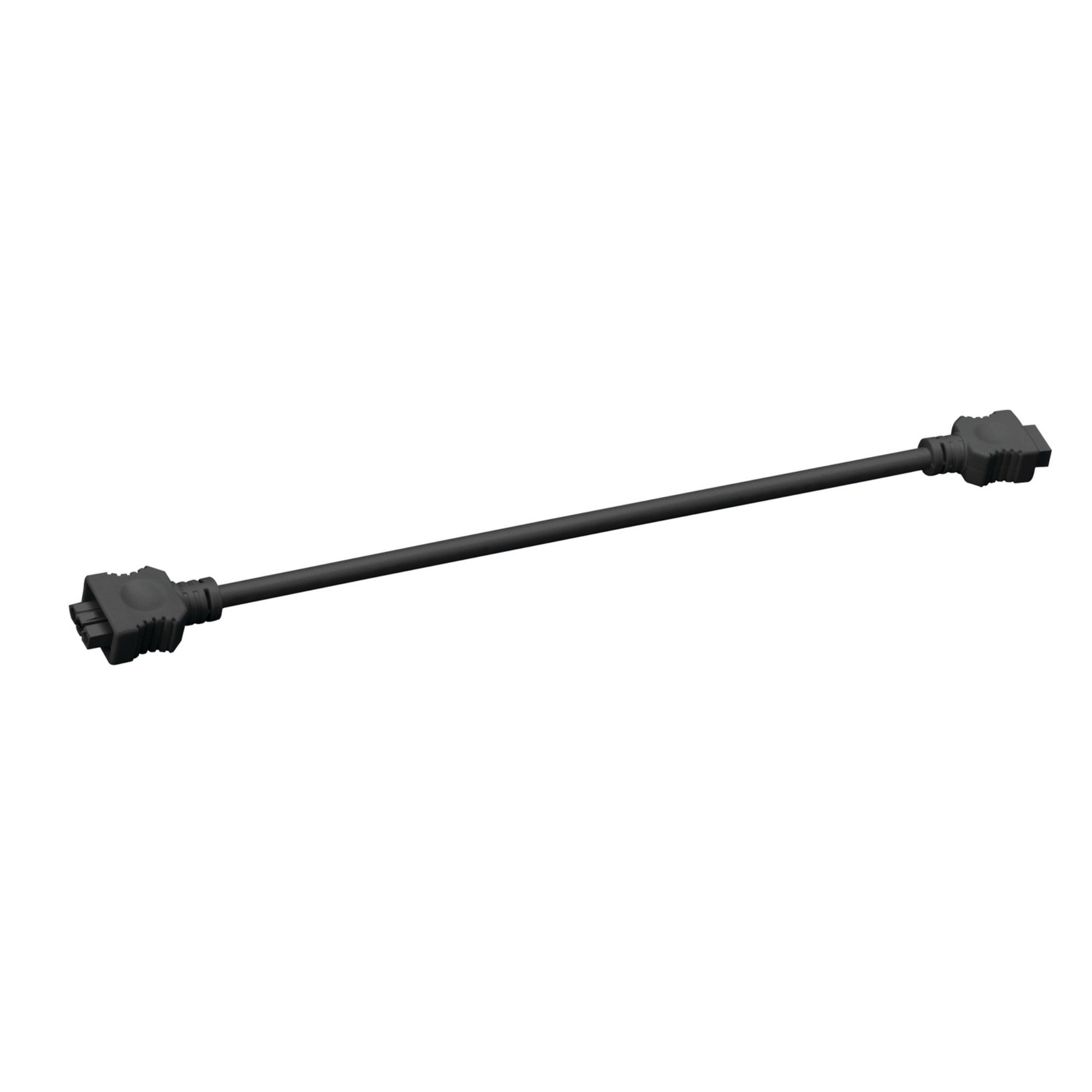 14in. Black Interconnect Cable for 6U Under Cabinet Lights - Perfect for Kitchen, Pantry, and Closet Lighting Installation