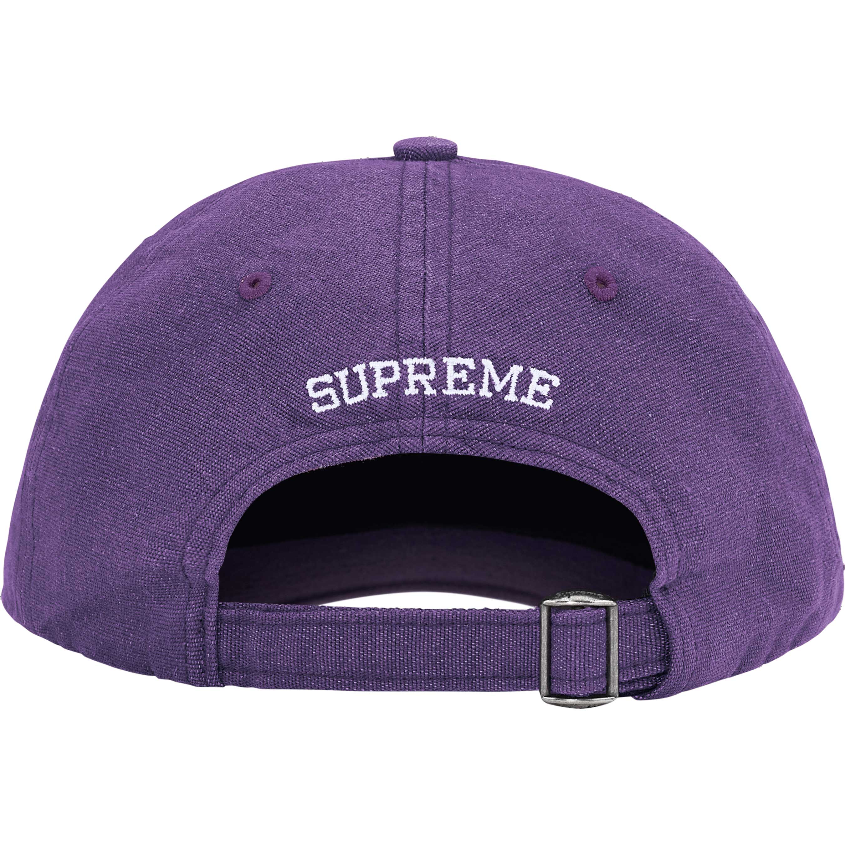 Supreme Cordura® Denim S Logo 6-Panel Cap - Purple Unisex Baseball Hat for Men & Women - Durable Outdoor & Streetwear Fashion Accessory
