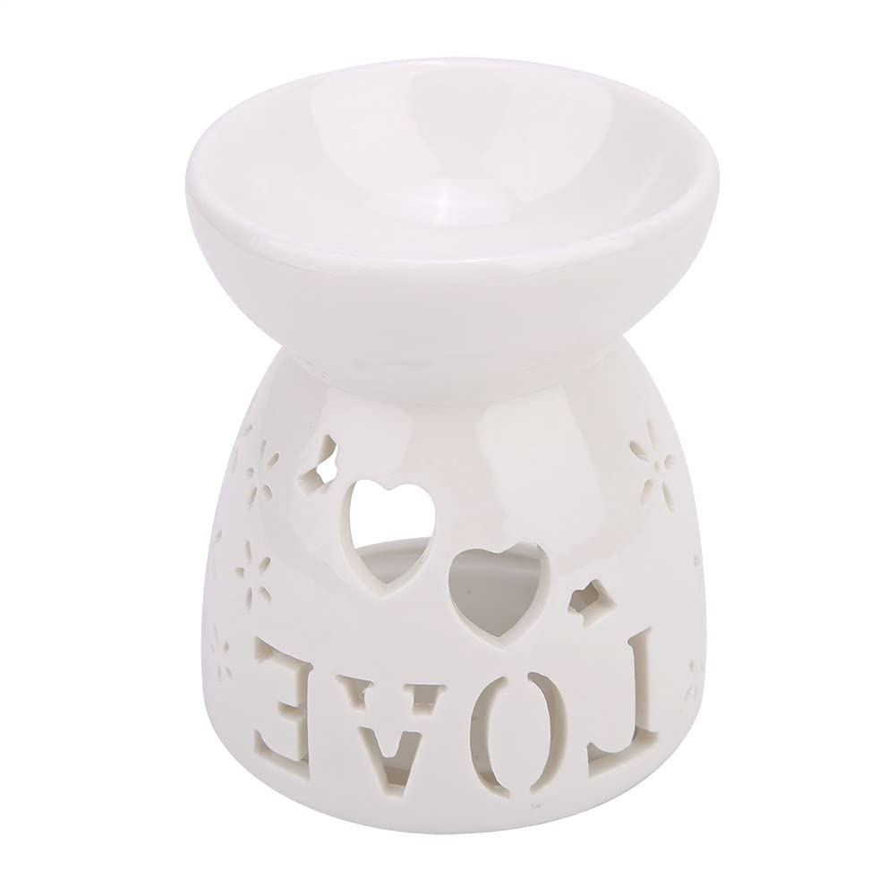 Jovenn Ceramic Oil Diffuser - Handcrafted Aromatherapy Burner, Durable & Portable Mini Essential Oil Warmer for Home, Office, Bedroom, Living Room Night Light - Perfect for Relaxation, Meditation & Stress Relief