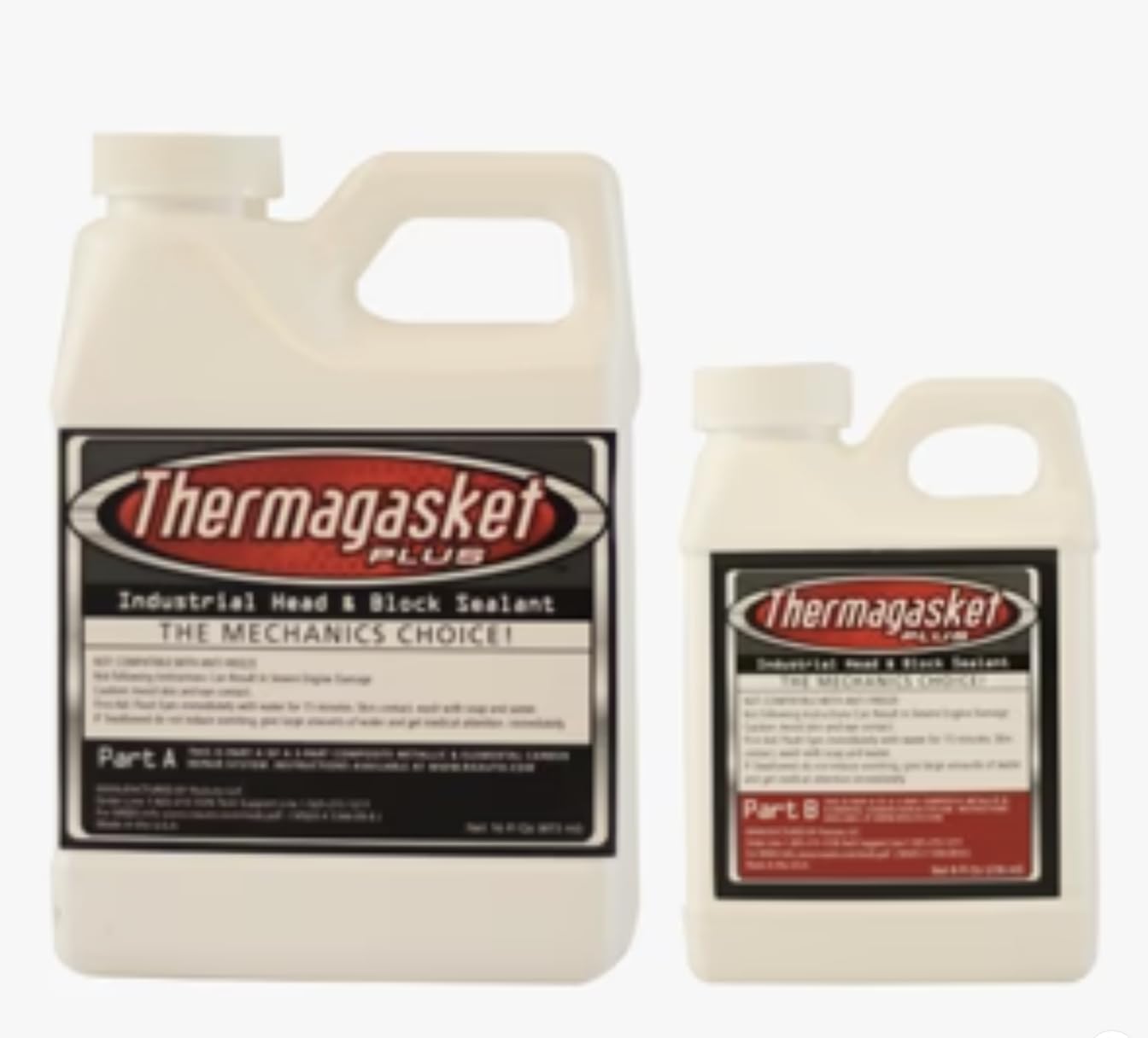 THERMAGASKET Head Gasket & Engine Block Repair Sealant - Fast-Acting Liquid Sealer Kit for All Vehicle Engines (Cars, Trucks, SUVs) | Stops Coolant Leaks & Overheating | DIY Auto Repair Solution for Home Mechanics