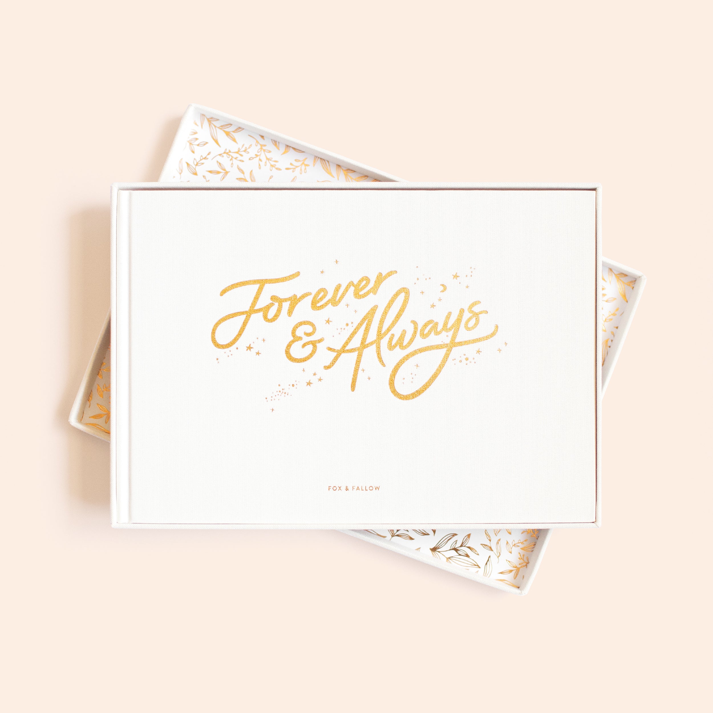 Forever & Always Wedding Guest Book - Elegant Keepsake Box for Bridal Shower, Anniversary & Special Events - Perfect for Couples & Brides