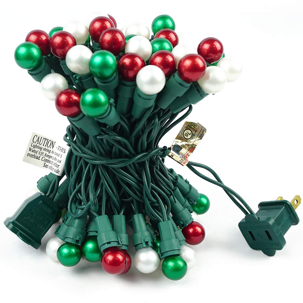 BOHON 19FT 70 LED Christmas String Lights with Pearlized Glass Bulbs - Indoor/Outdoor Holiday Decor for Christmas Tree, Halloween Party, Wedding & Home Decoration
