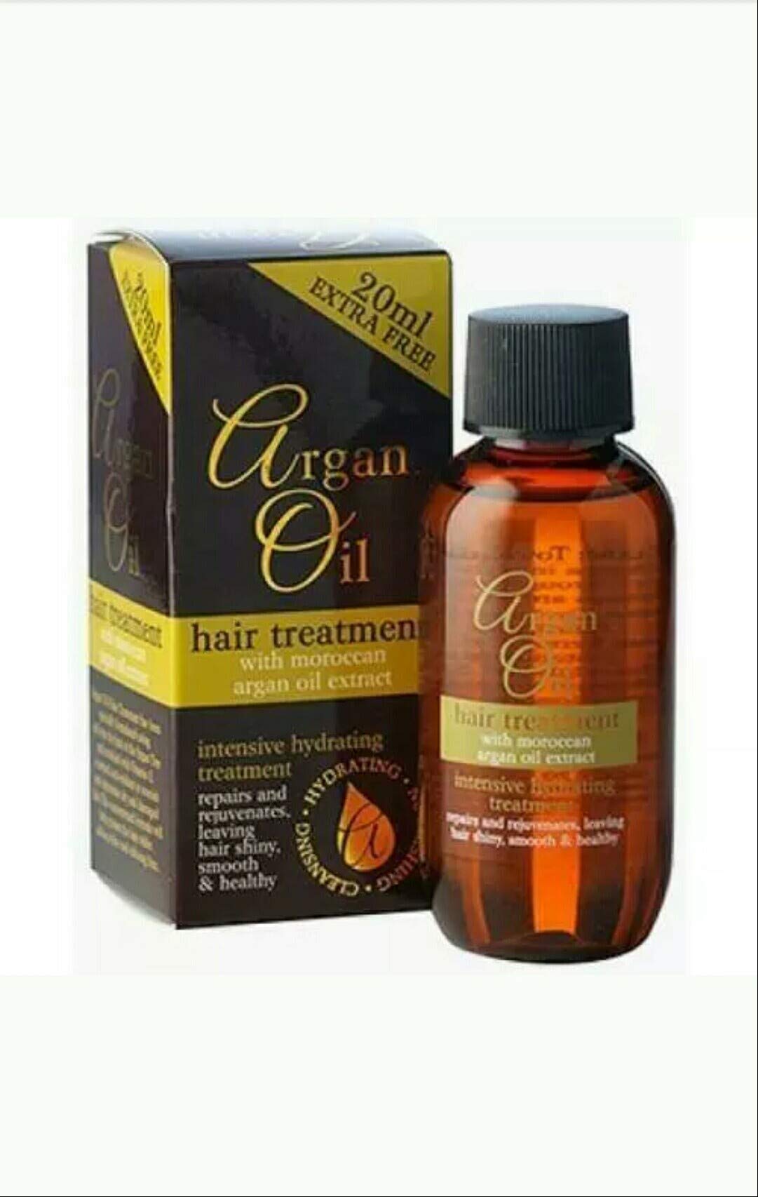 Pure Moroccan Argan Oil Hair Treatment - 50ml for Dry, Damaged & Frizzy Hair - Natural Hair Repair & Shine - Perfect for Daily Use & Salon Styling