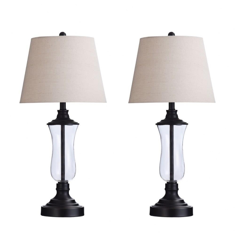30 Inch Modern One Light Table Lamp for Living Room, Bedroom & Office - Adjustable Brightness LED Desk Lamp with USB Port