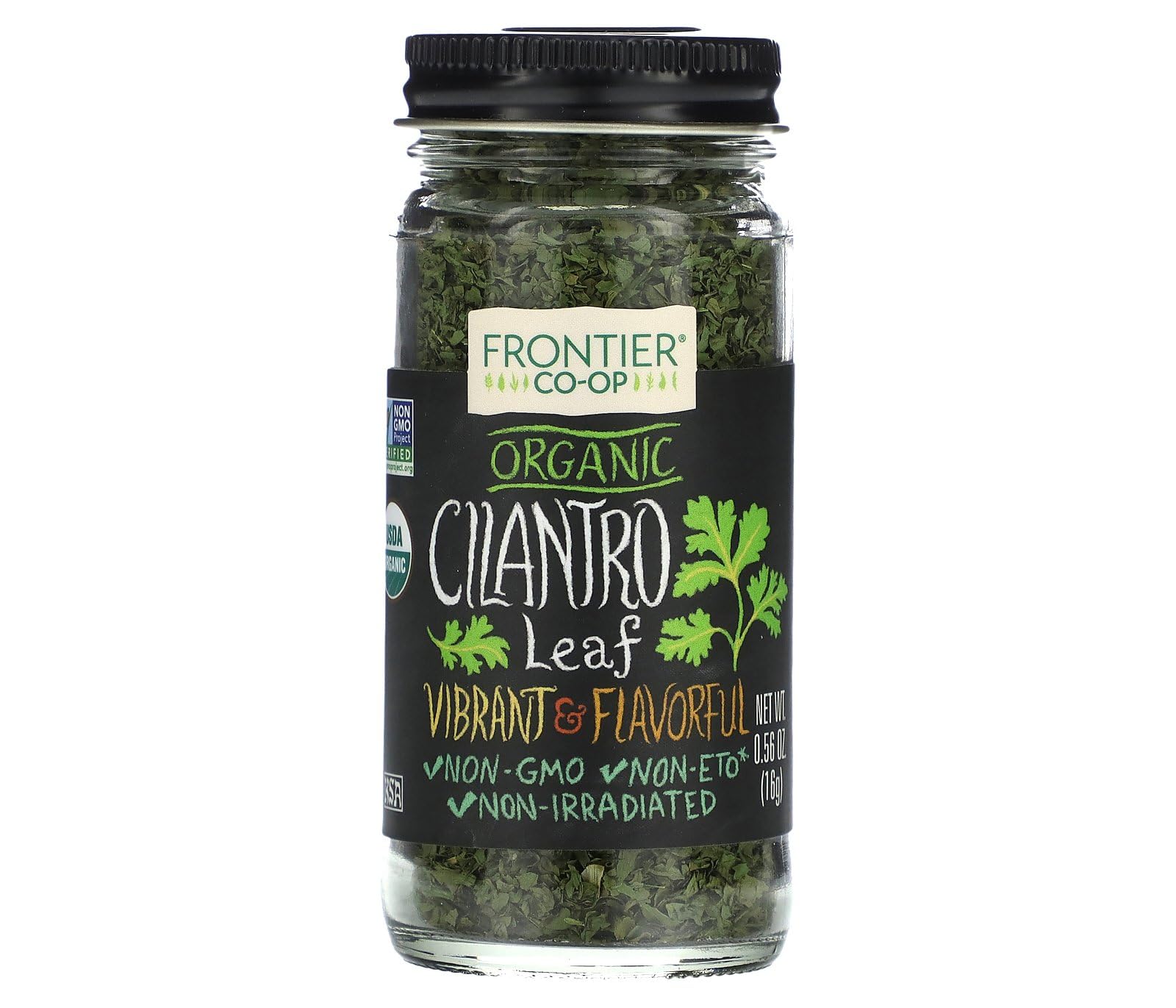 Organic Cilantro Leaf Flakes - 0.56 oz | Premium Dried Cilantro for Cooking, Seasoning & Garnishing | Perfect for Mexican, Indian & Asian Cuisine, Soups, Salads & Tacos
