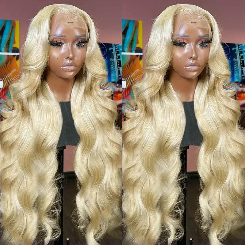 Eullair #613 Blonde Straight Lace Front Wig - Human Hair Transparent Lace Wig Dye Friendly | Perfect for Cosplay, Daily Wear & Party Hairstyles