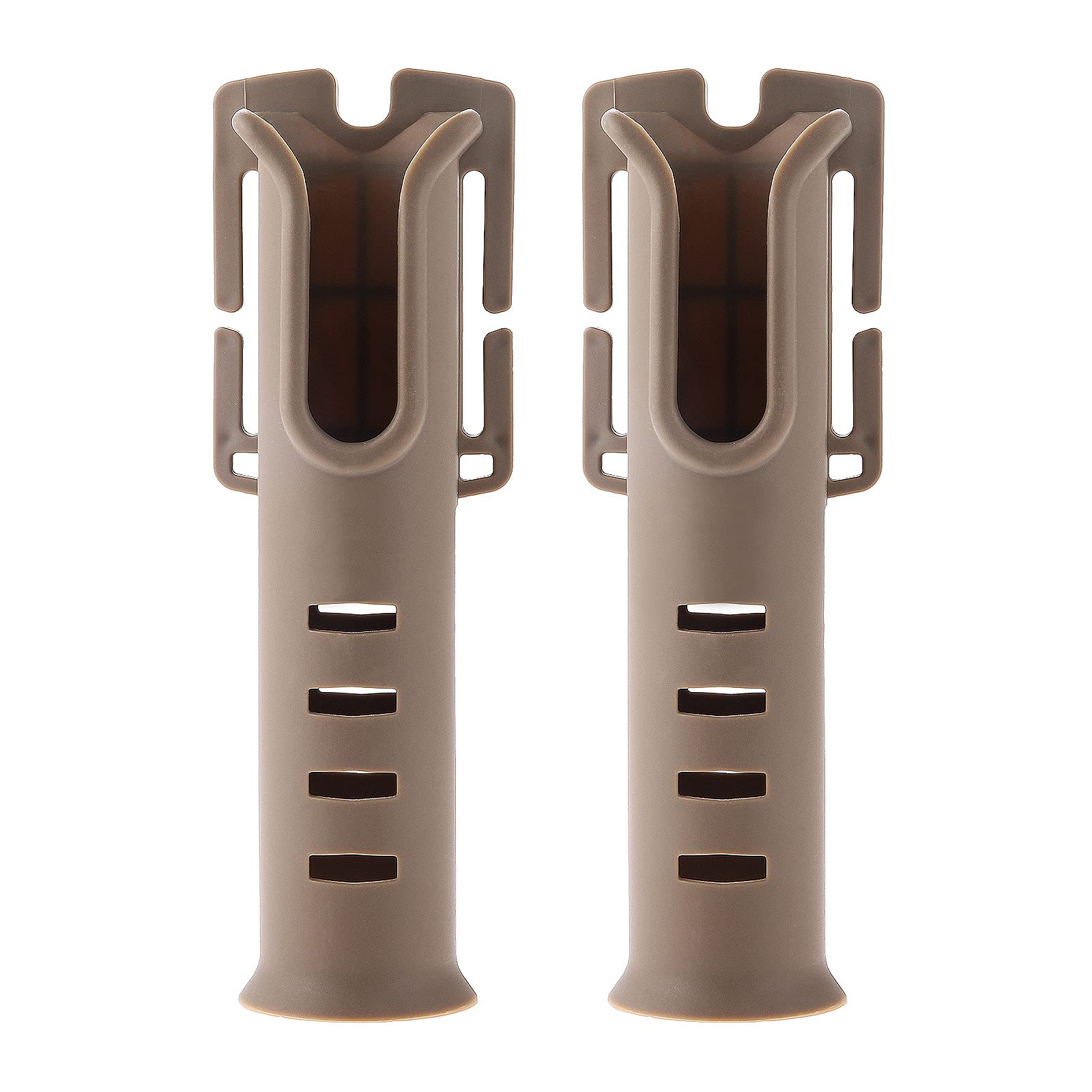Yetaha 2 Pack Adjustable Waist Belt Fishing Rod Holder - Portable Pole Inserter Accessories for Boat, Kayak & Outdoor Fishing (Khaki) | Perfect for Shore Fishing, Kayak Angling & Hands-Free Fishing Adventures