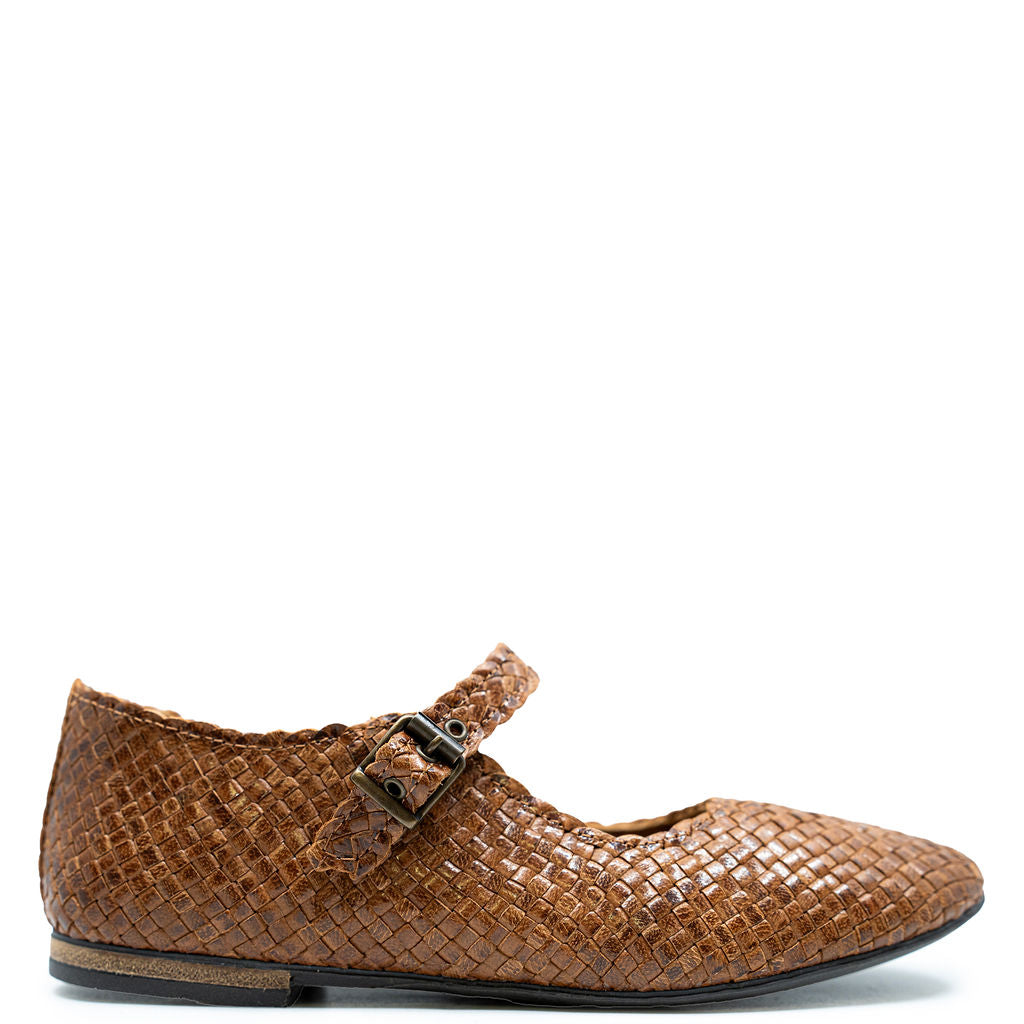 Angulus Tan Braid Mary Jane Shoes for Girls - Classic Leather Comfort & Style - Perfect for School, Parties & Special Occasions