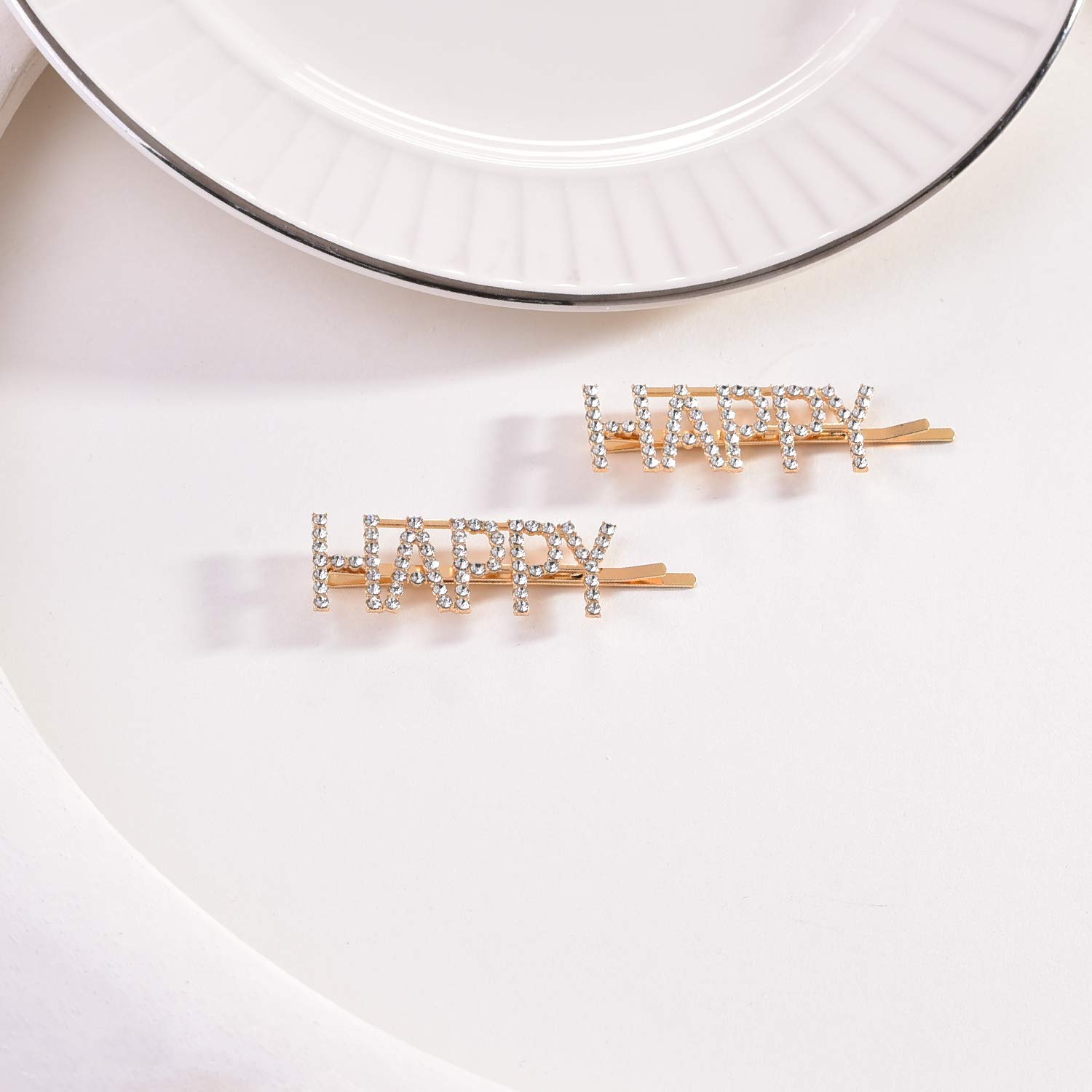 Trendy Golden Hair Clips for Women - Fashionable Vogue Hair Accessories - Perfect for Parties, Weddings & Everyday Styling