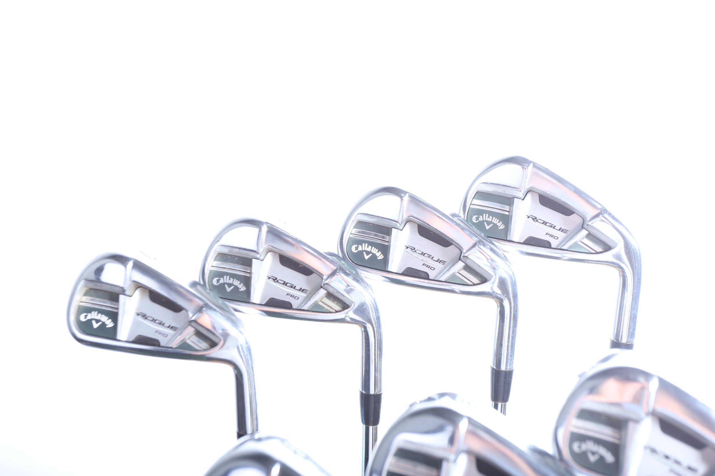 Used Callaway Rogue Pro Iron Set 4-PW Right Handed Regular Flex Golf Clubs for Men - Perfect for Improving Your Golf Game on the Course