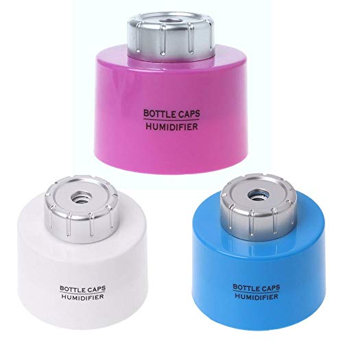 Portable USB Mist Maker Humidifier - Mini Water Bottle Cap Aroma Diffuser for Home, Office & Travel | Compact Air Freshener with Essential Oils