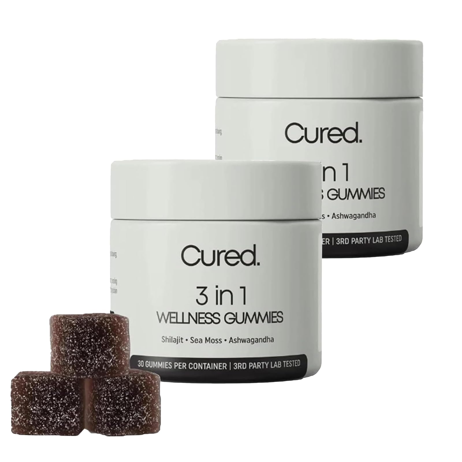 Premium Cured 3-in-1 Shilajit Gummies for Men - Pure Himalayan Resin Supplement (2-Piece Pack) | Boost Energy, Stamina & Vitality - Perfect for Workouts, Focus & Daily Wellness