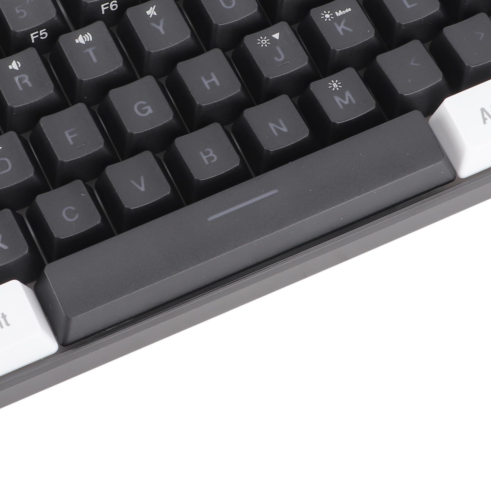 61-Key RGB LED Backlit Mechanical Feel Gaming Keyboard - USB Wired, 5V DC, Tactile Switches for PC/Mac (Black) - Perfect for Office Work, Typing & Gaming Sessions