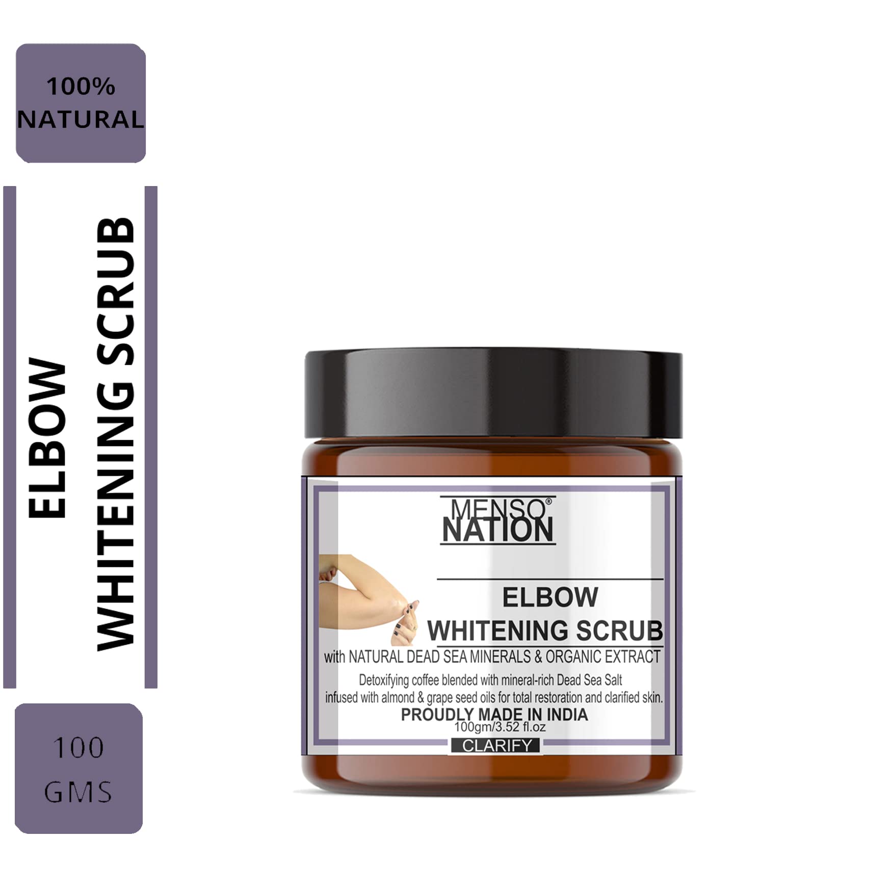 Mensonation Charcoal Scrub 100g (2 Pack) - Deep Exfoliating Facial Cleanser for Dark Spots, Acne & Blemish Treatment - Skin Brightening, Moisturizing & Tightening - Perfect for Daily Skincare Routine & Spa Night