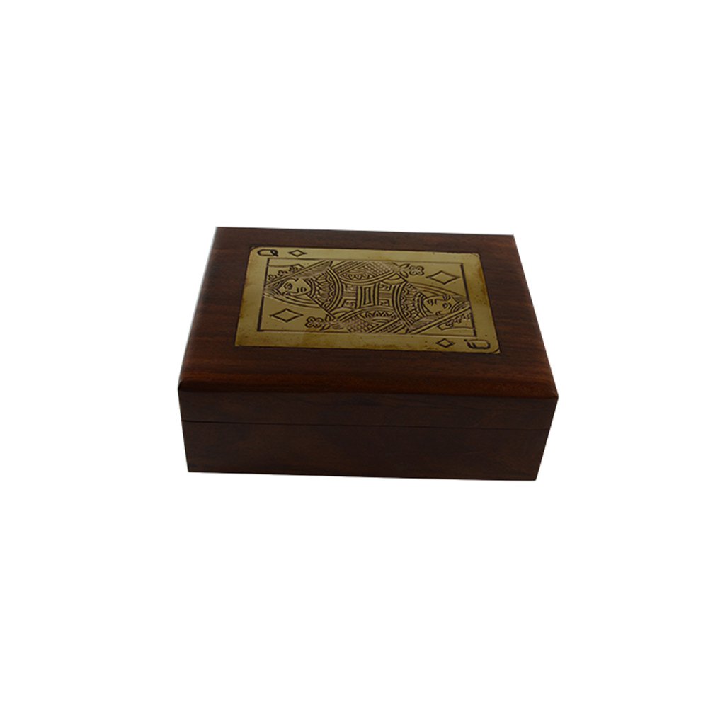 Handmade Wooden Playing Card Box - Premium Storage for Poker, Magic & Collectible Cards - Perfect for Game Nights, Travel & Gifting