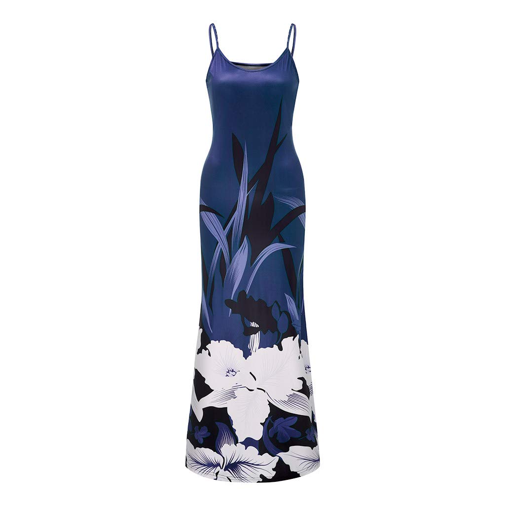 Kaniem Women's Summer Elegant Long Dress with Suspenders - Fashionable Party & Beach Dress for Women 2022 | Perfect for Weddings, Vacations & Outdoor Events