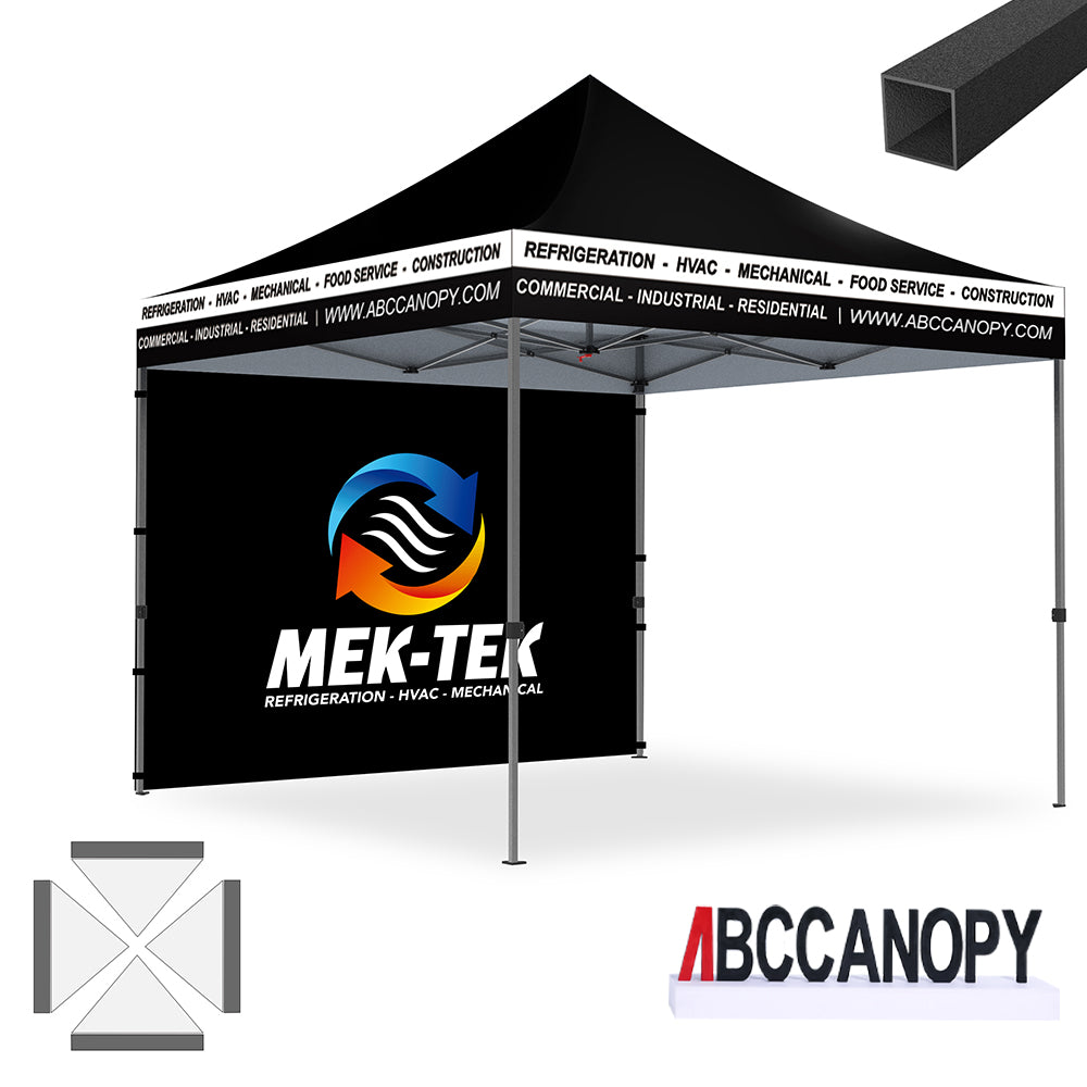 ABCCANOPY S1/S2/S3 Heavy Duty 10x10 Aluminum Canopy Tent - Professional Grade Custom Pop Up Shelter for Outdoor Events, Farmers Markets, Camping & Tailgating