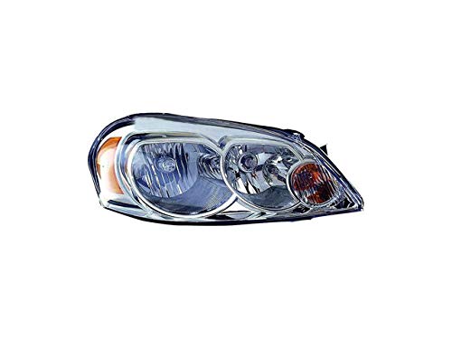Right Passenger Side Headlight Assembly for 2006-2013 Chevy Impala - OEM Replacement, Halogen Bulb, Easy Installation - Perfect for Night Driving & Auto Repair