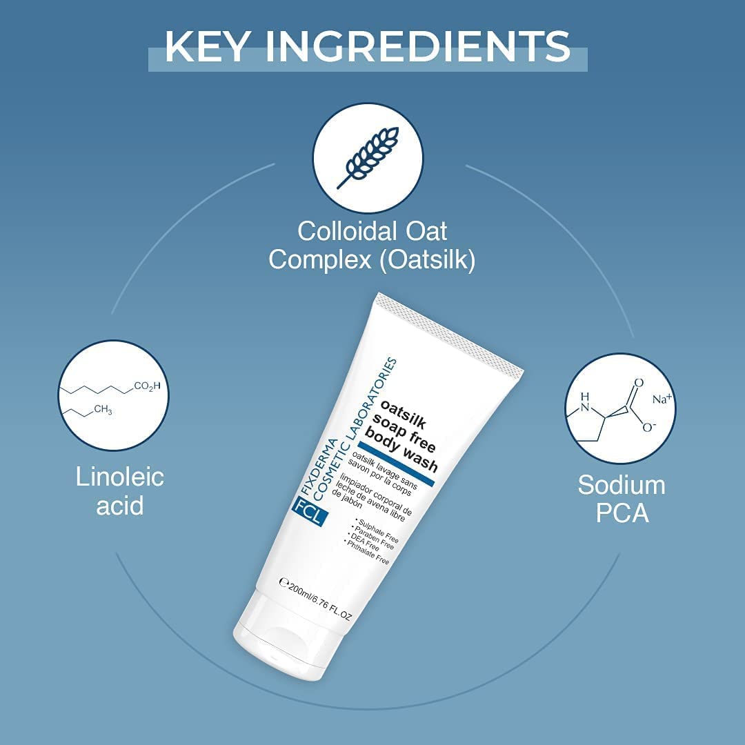 Gentle pH Balanced Body Wash for Rough & Dry Skin - Soothes Itchy Skin & Nourishes Sensitive Skin | Paraben & Sulfate Free | Non-Irritating Formula | 200ml | Perfect for Daily Shower & Post-Workout Care