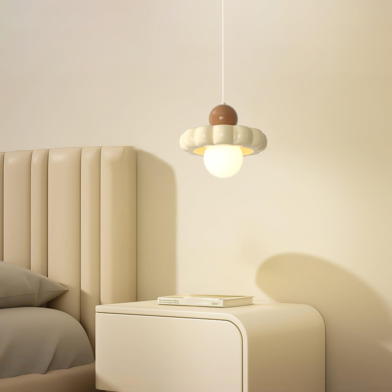 Stylish Cream Cloud Pendant Lamp - Modern Hanging Light Fixture for Bedroom, Living Room & Dining Room Decor