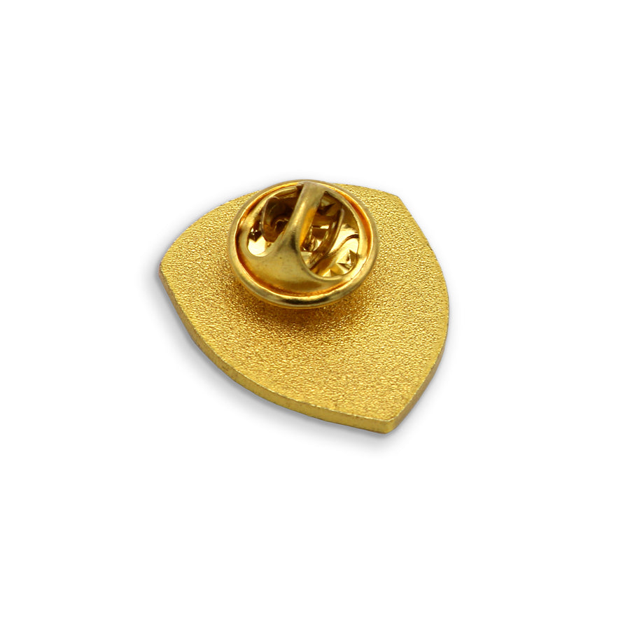 Gold and Black Lion Shield Valuetainment Lapel Pin - Motivational Business Accessory for Suits, Jackets & Hats - Perfect for Entrepreneurs, Conferences & Gifts