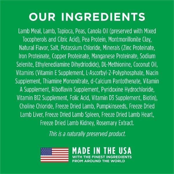 Instinct Limited Ingredient Diet Real Lamb Recipe Dry Dog Food - 20lb Bag for Sensitive Stomach & Allergies | Perfect for Adult Dogs with Food Sensitivities