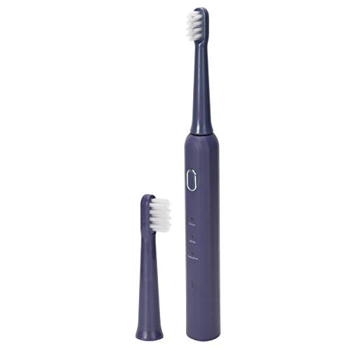 Garosa Electric Toothbrush for Adults - Sonic Toothbrush with IPX7 Waterproof, Ultrasonic Teeth Cleaning, 5 Brush Heads & Travel Case (Purple) - Perfect for Home, Travel & Daily Oral Care