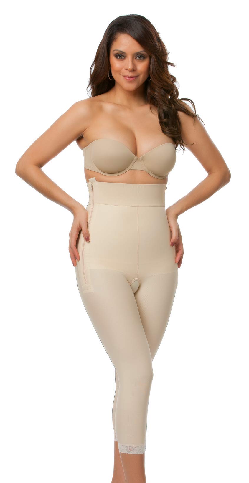 Isavela Women's High Waist Abdominal Control Shapewear - Below Knee Compression Girdle for Tummy Control & Body Shaping (GR05) | Perfect for Postpartum Recovery, Workout & Everyday Wear
