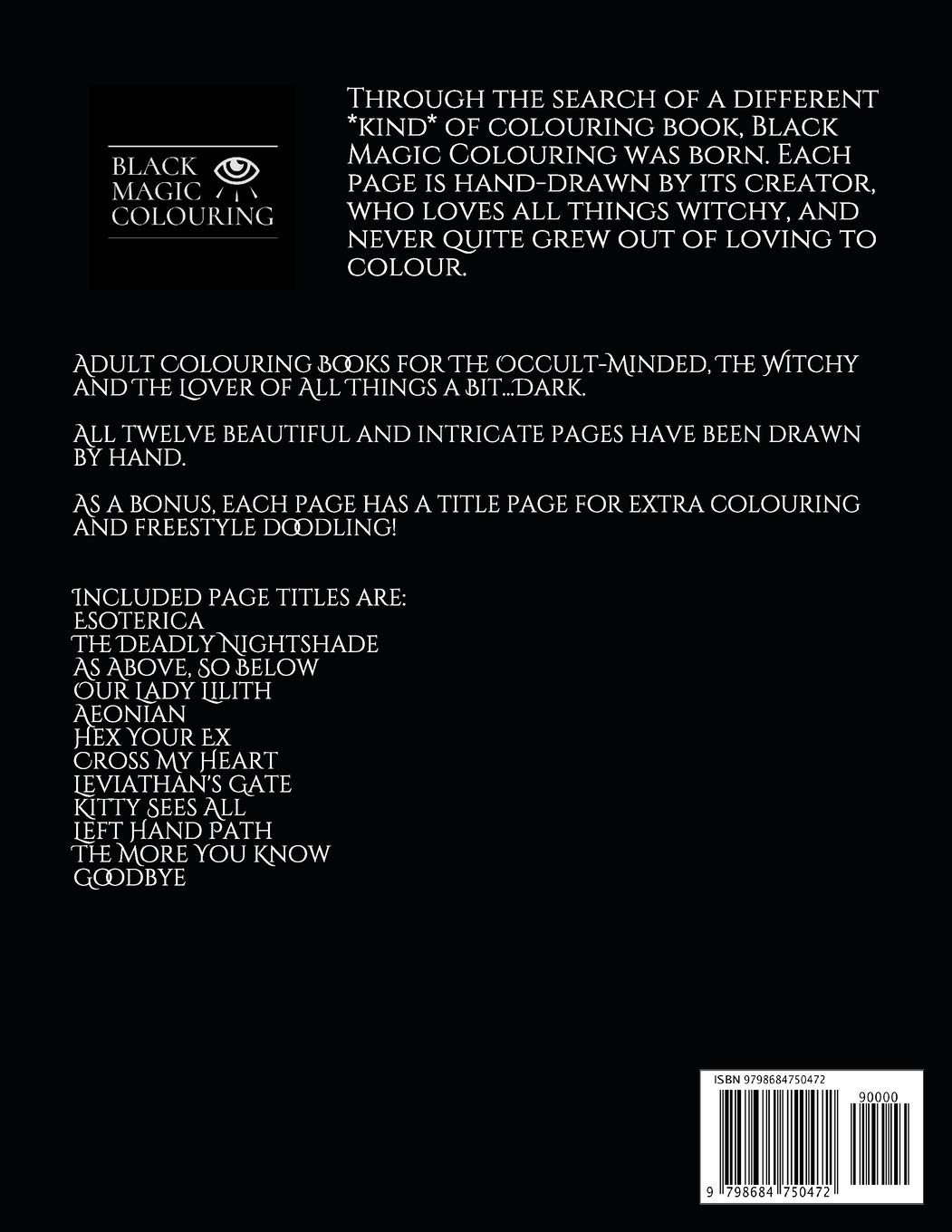 The Black Magic Coloring Book for Adults - Stress Relief & Relaxation - Creative Art Therapy for Mindfulness & Meditation