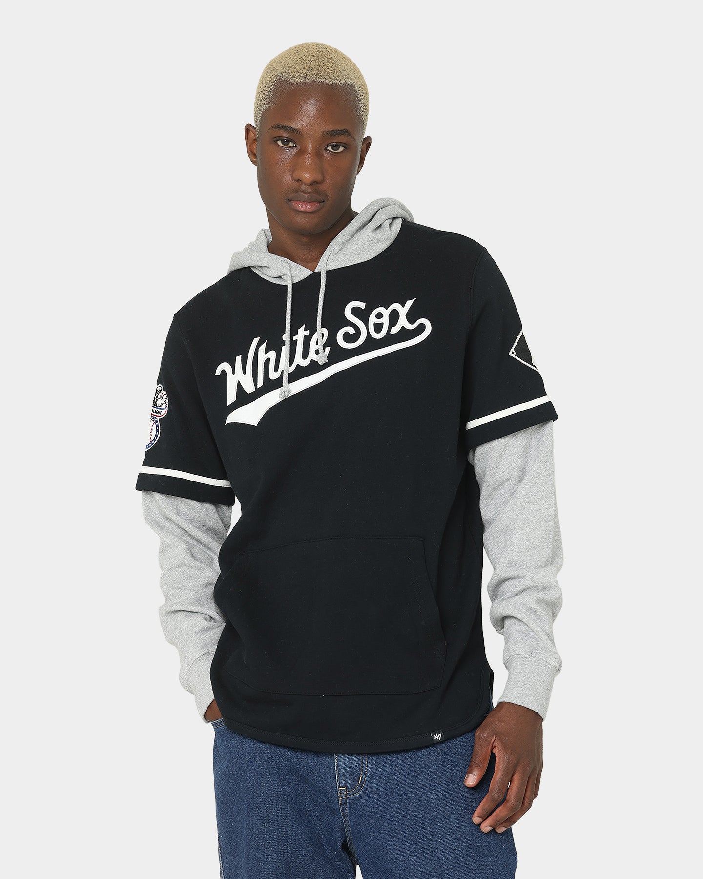 47 Brand Chicago White Sox Shortstop Hoodie - Jet Black - Men's Baseball Fan Apparel for Game Day & Casual Wear
