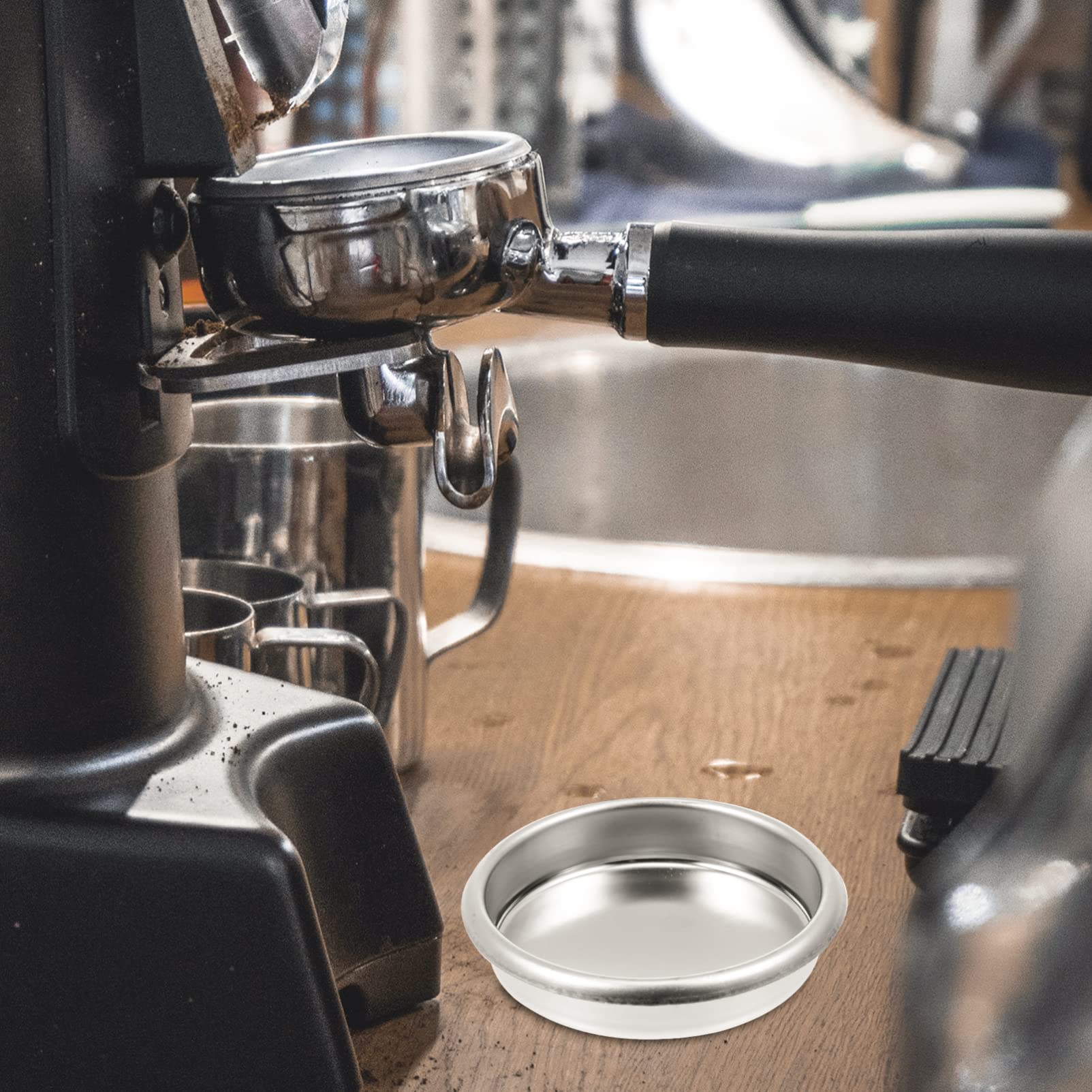 Premium 54MM Stainless Steel Espresso Backflush Insert - Blind Filter Basket for Commercial Espresso Machines | Perfect for Daily Cleaning & Maintenance of Rancilio, La Marzocco & E61 Group Heads