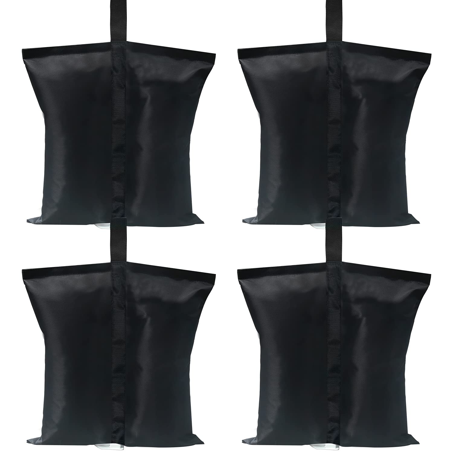 ABCCANOPY 120 LBS Gazebo Tent Sand Bags - Heavy Duty Canopy Weights (4-Pack, Black) for Outdoor Events, Camping & Beach Use