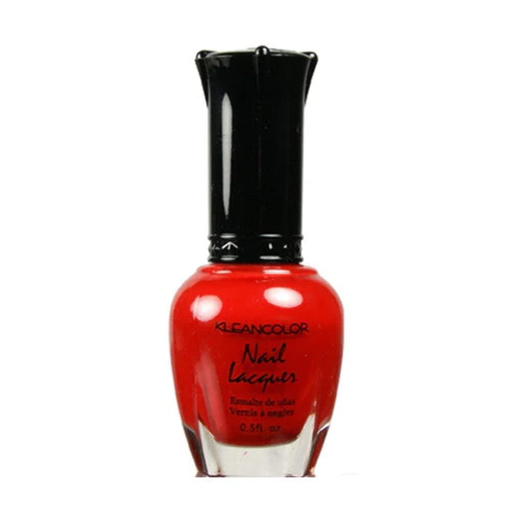 Kleancolor Nail Polish - Vibrant Red #80 - Long Lasting Nail Lacquer for Women - Perfect for Parties, Weddings & Everyday Wear