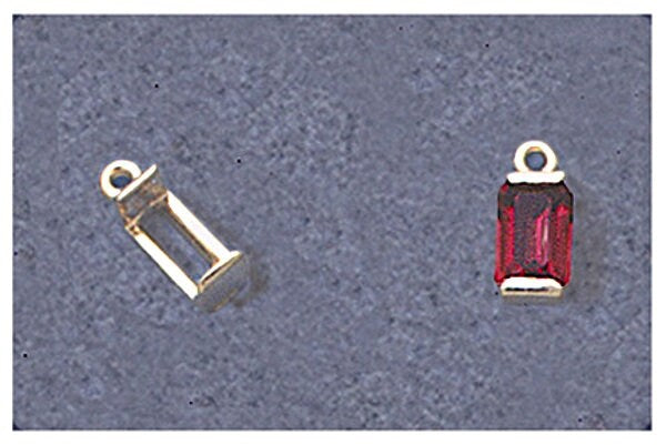 14K Gold & Sterling Silver Tourmaline Pendant Settings (4mm-12mm) - Yellow, White, Rose Gold Options for Jewelry Making | Perfect for Necklaces, Earrings & Custom Jewelry Designs