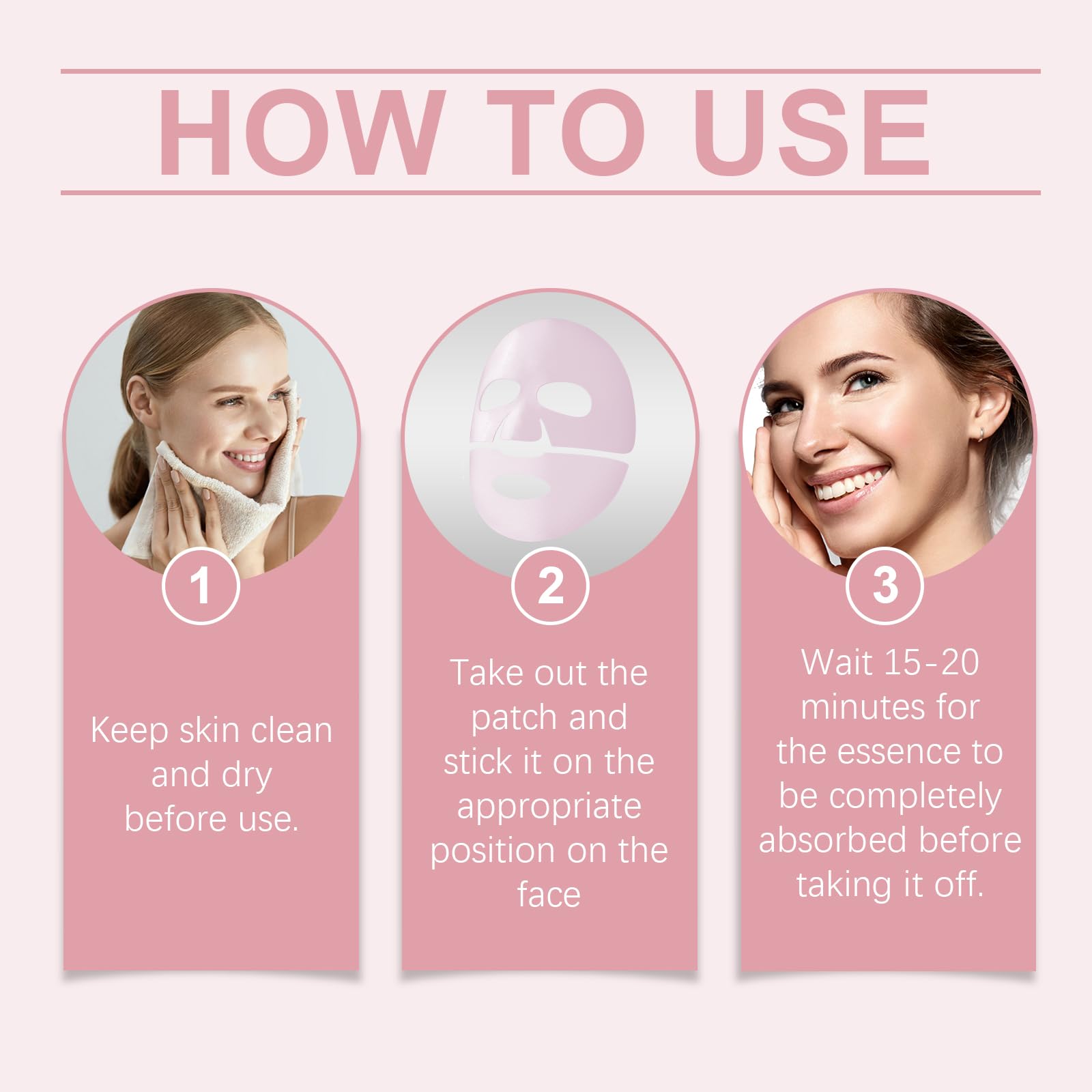 Deep Collagen Anti-Wrinkle Lifting Face Mask - Intensive Firming Treatment for Skin Elasticity & Fine Lines - Hydrating & Firming Facial Sheet Mask (4 Pack/2 Pairs) - Perfect for Nighttime Skincare Routine & Spa Day Self-Care