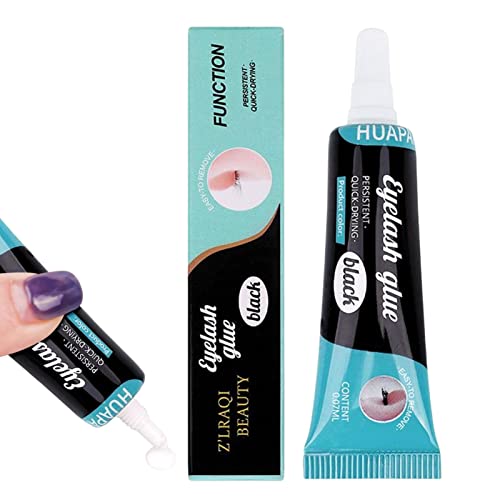 Best Lash Adhesive Glue for False Eyelashes - Strong Hold Waterproof Eyelash Glue for Cluster & Individual Lashes - Easy Applicator Tool for Long-Lasting Wear | Perfect for Daily Makeup, Special Occasions & Professional Use