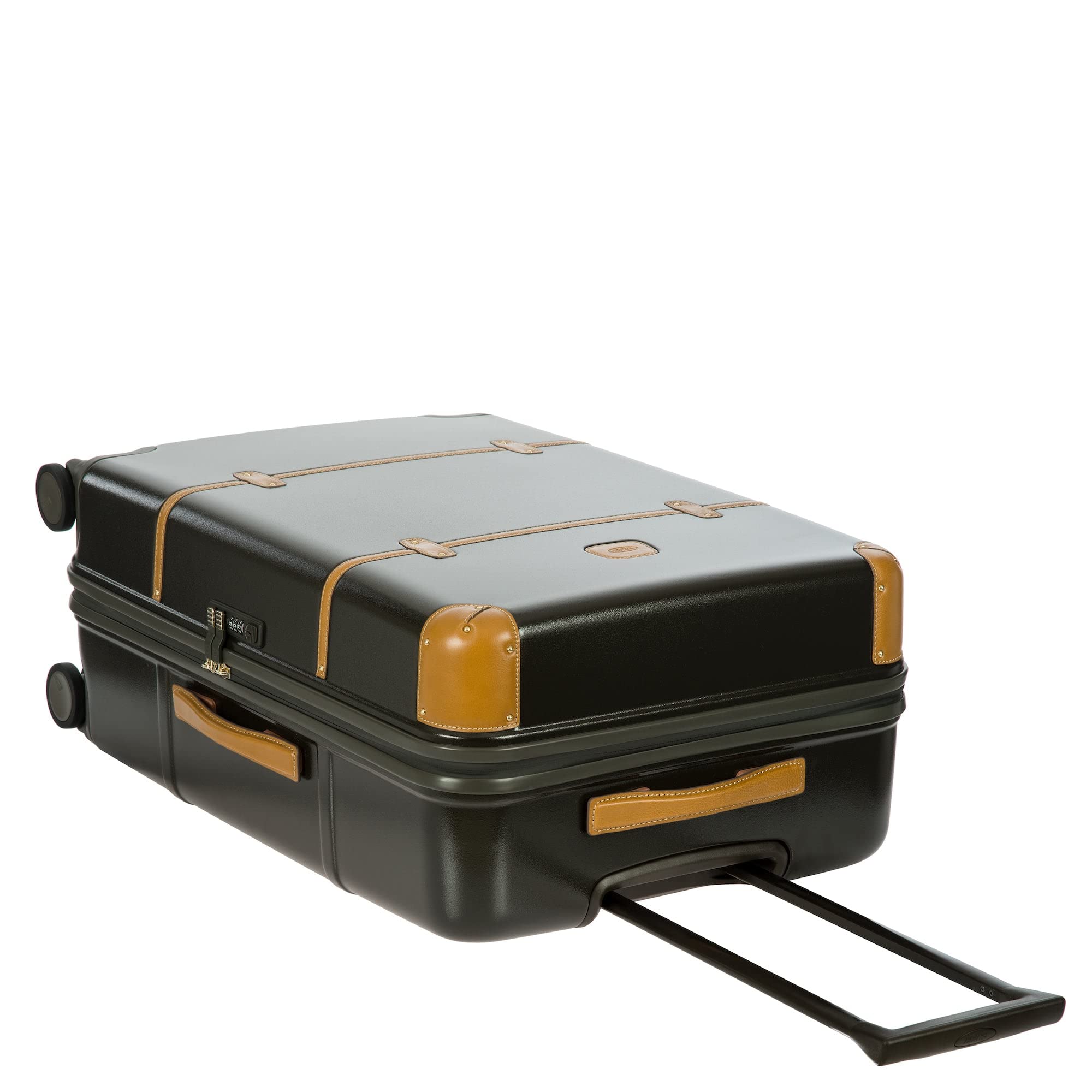 Bric's Bellagio 2.0 Spinner Trunk - 27 Inch Luxury Suitcase for Travel - TSA Approved Luggage for Women & Men - Olive Green Hardshell Carry-On - Perfect for Business Trips & Vacations