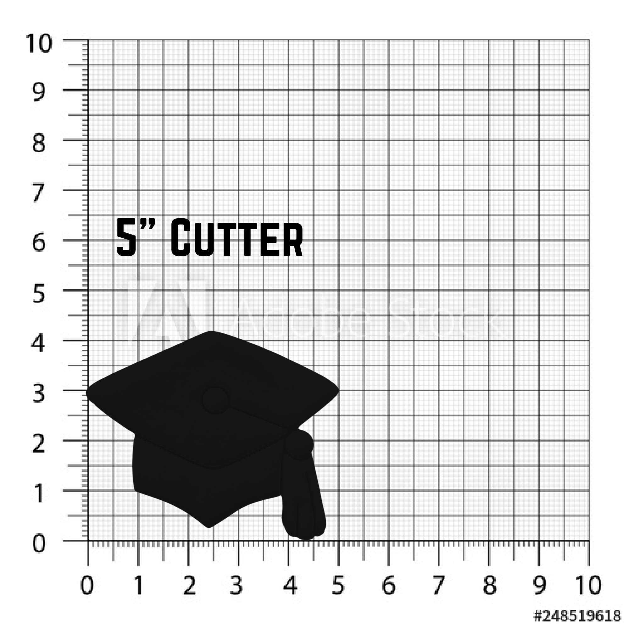 Sweet Prints Inc Graduation Cap Cookie Cutter Set - Stainless Steel Baking Tools for Graduation Party, Cupcake Decorating & DIY Cookies (Dishwasher Safe) - Perfect for Graduation Celebrations, School Events & Gift Giving