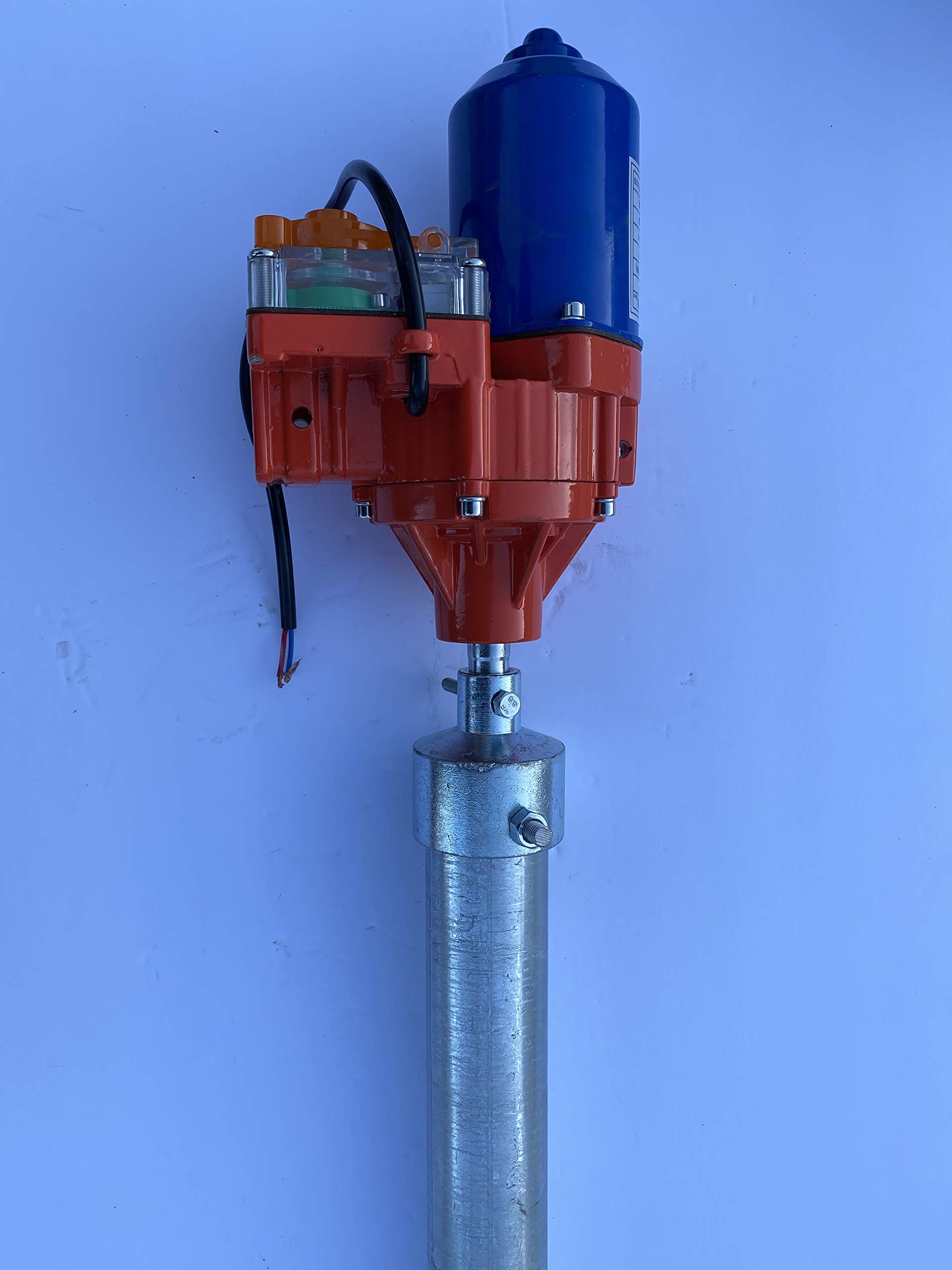 Electric Motor for Light Dep Greenhouse with Large Diameter Roll Bar Adapter & Connector - Couples Motor Shaft to Roll Bar | Greenhouse Shade System Automation