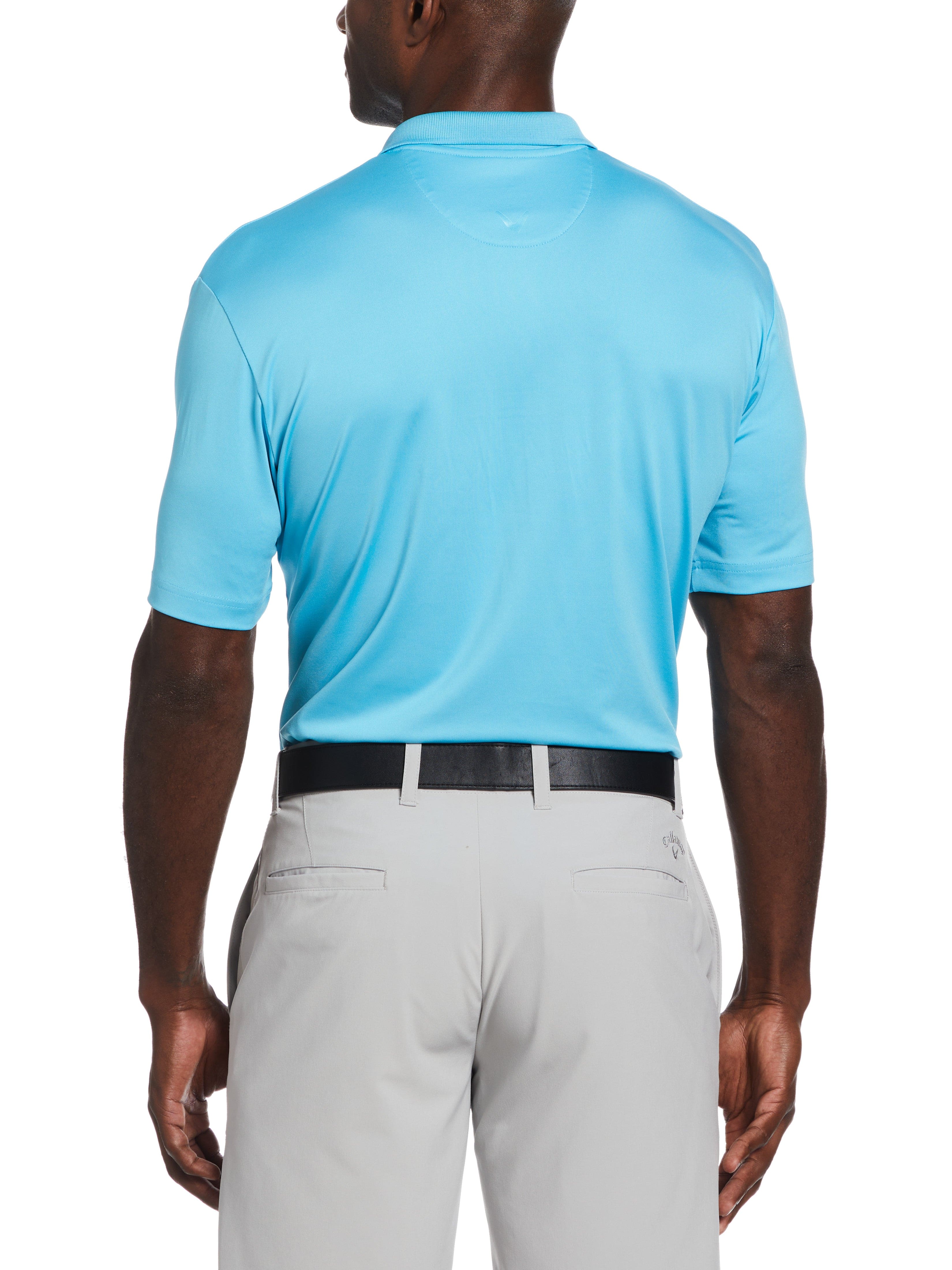 Men's Solid Stretch Polo Shirt - Comfortable Breathable Casual Wear for Golf, Office & Everyday Use