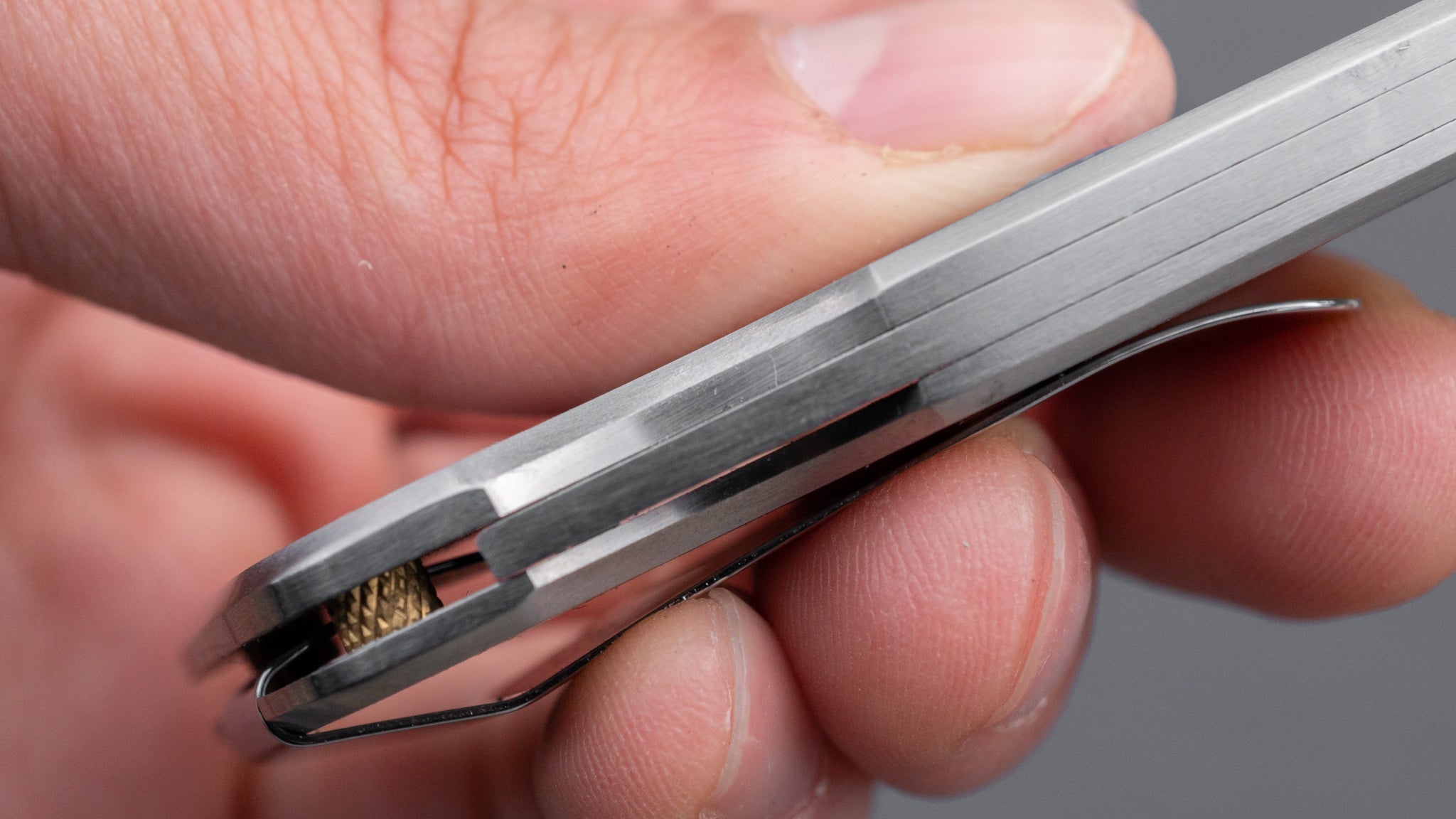 Hiro Knives Money Clip Folding Pocket Knife - 40mm Stainless Steel Handle - Compact EDC Tool for Everyday Carry, Outdoor Adventures & Gift Giving