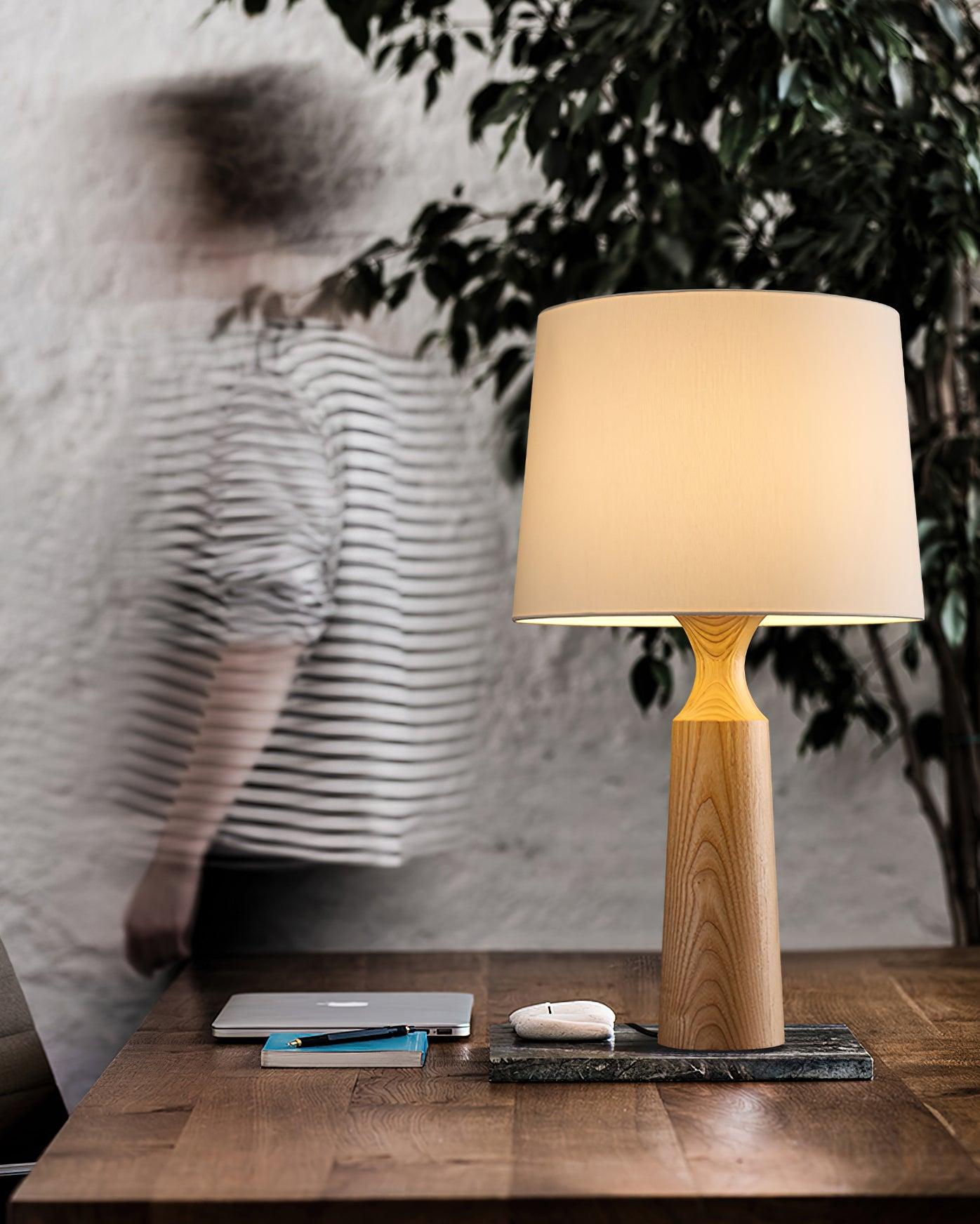 Muyuan Modern LED Table Lamp - Adjustable Brightness & USB Charging for Bedroom, Office, and Study Room - Perfect for Reading, Working, and Night Light Use