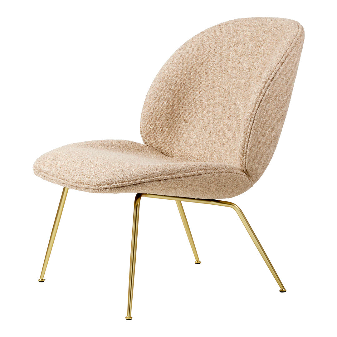 Modern Beetle Lounge Chair with Conic Base - Stylish Mid-Century Accent Chair for Living Room, Bedroom, or Office - Perfect for Relaxing & Reading