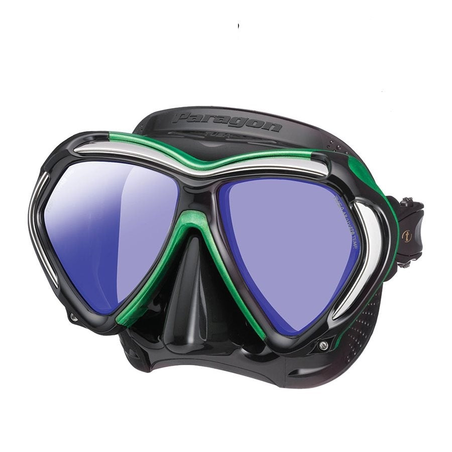 Tusa Paragon Scuba Diving Mask - Premium Snorkeling & Freediving Gear for Adults - Crystal Clear Panoramic View - Comfortable Silicone Skirt - Perfect for Ocean Adventures, Pool Training & Underwater Photography