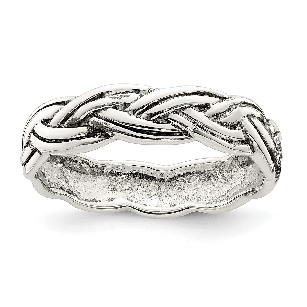 925 Sterling Silver Vintage Celtic Band Ring Claddagh Fine Jewelry for Women - Irish Love Friendship Loyalty Symbol, Perfect Gift for Her, Wedding, Anniversary & Special Occasions